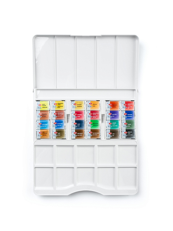 Набор акварели "Белые Ночи" Искусство должно нести свет, 24 шт х 2,5 мл, пластик 606x758